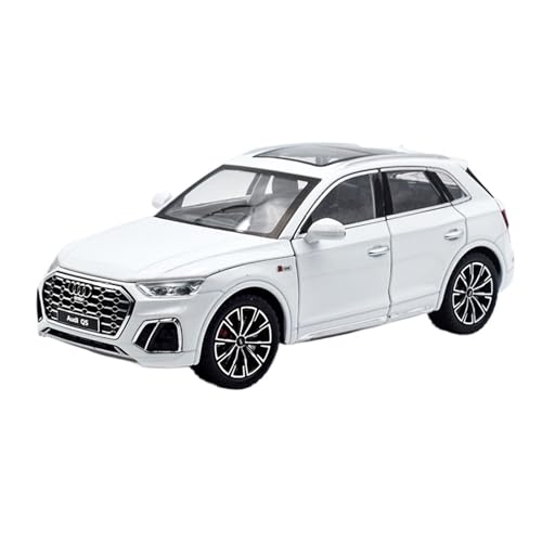 Fertiges Modellauto 1/24 for Audi Classic Q5 SUV Diecast Legierung Automodell Miniatur Simulation Fahrzeugmodell Dekorative Sammlung(White) von EXYFRUX