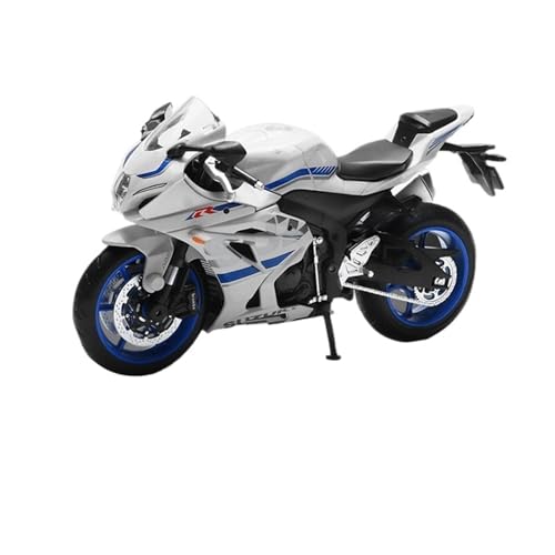 Fertiges Modellauto 1:12 for Suzuki GSX-R1000 Diecast Alloy Motorradmodell Sammeln Hobby Ornamente Fahrzeugmodell(White) von EXYFRUX