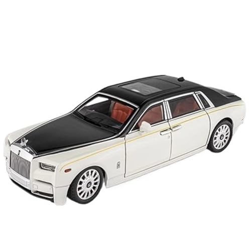 Fertiges Modellauto 1:18 for Rolls-Royce Phantom Legierung Luxus Auto Modell Simulation Statische Miniatur Fahrzeug Modell Dekoration Sammlung(White) von EXYFRUX