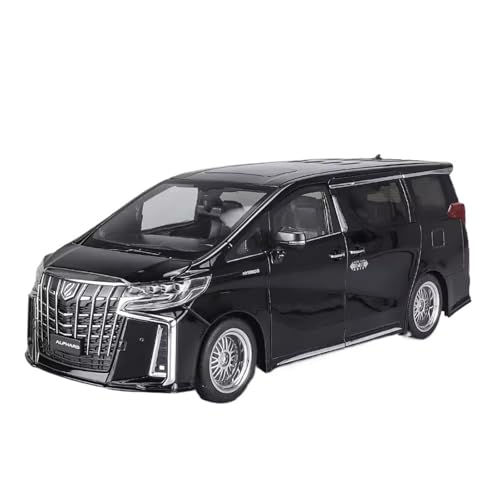 Fertiges Modellauto 1:18 for Toyota Alphard Luxus MPV Legierung Auto Modell Simulation Statische Miniatur Fahrzeug Modell Dekoration Sammlung(Black) von EXYFRUX