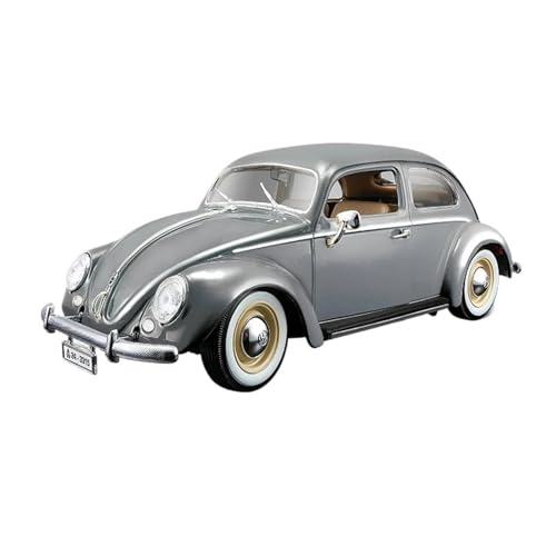 Fertiges Modellauto 1:18 for Volkswagen 1955 Retro Käfer Legierung Auto Modell Statische Miniatur Fahrzeug Modell Dekoration Sammlung(Gray) von EXYFRUX