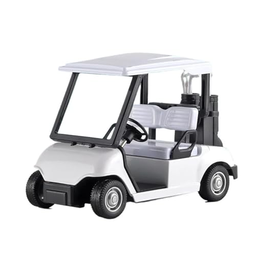 Fertiges Modellauto 1:20 Golfwagen-Druckguss-Legierung Automodell Miniatur-Simulation Fahrzeugmodell Dekorative Sammlung Ornamente(White) von EXYFRUX