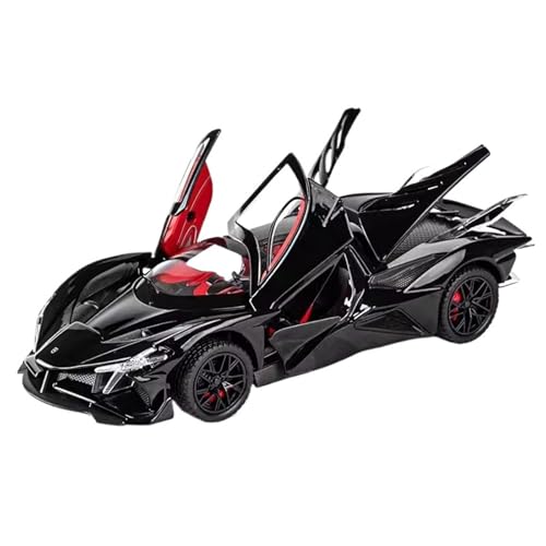 Fertiges Modellauto 1:24 for Apollo EVO Supercar Legierung Auto Modell Simulation Statische Miniatur Fahrzeug Modell Dekoration Sammlung(Black) von EXYFRUX