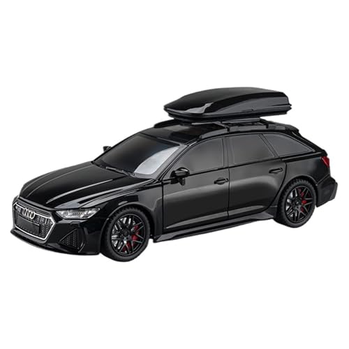 Fertiges Modellauto 1:24 for Audi Classic Wagon RS6 Legierung Automodell Simulation Statische Miniaturfahrzeugmodell Dekorationssammlung(Black) von EXYFRUX