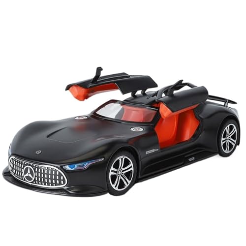 Fertiges Modellauto 1:24 for Benz AMG Vision GT Neues Konzept Sportwagen Druckgusslegierung Automodell Miniatursimulation Fahrzeugmodell(Black-B) von EXYFRUX