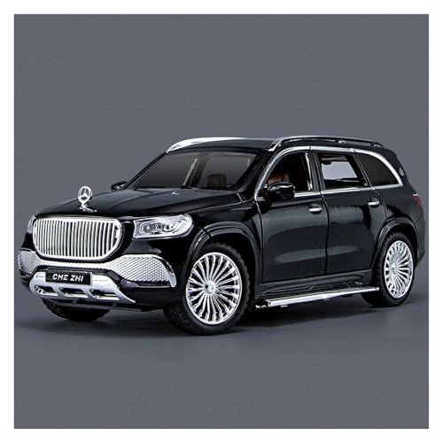 Fertiges Modellauto 1:24 for Maybach GLS600 Luxus SUV Legierung Auto Modell Simulation Statische Miniatur Fahrzeug Modell Dekoration Sammlung(Black) von EXYFRUX