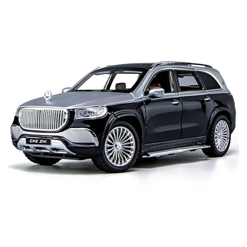 Fertiges Modellauto 1:24 for Maybach GLS600 Luxus SUV Legierung Auto Modell Simulation Statische Miniatur Fahrzeug Modell Dekoration Sammlung(Silver) von EXYFRUX
