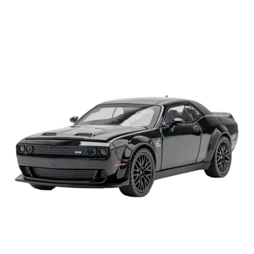 Fertiges Modellauto 1:32 for Dodge Classic Hellcat Diecast Alloy Automodell Miniatursimulation Fahrzeugmodell Dekorative Sammlung(Black) von EXYFRUX