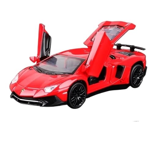Fertiges Modellauto 1:32 for Lamborghini Aventador LP750-4 Legierung Automodell Miniatursimulation Fahrzeugmodell Dekorative Sammlung(Red) von EXYFRUX