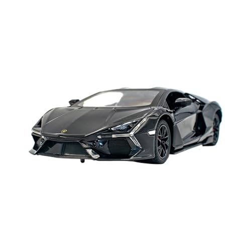 Fertiges Modellauto Druckgusslegierung 1:24 for Lamborghini Revuelto Simulationsautomodell Sound and Light Mini-Fahrzeugmodell Sammlung Präsentiert(Black) von EXYFRUX