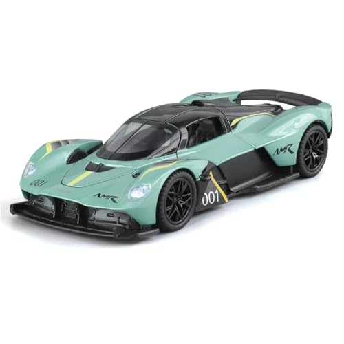 Fertiges Modellauto Druckgusslegierung 1:32 for Aston Martin Valkyrie AMR 001 Miniatur-Simulationsautomodell Sound and Light Mini-Fahrzeugmodell(Blue) von EXYFRUX
