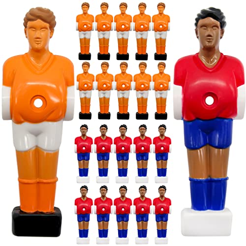 eyepower 22 Tischkicker Figuren 13mm - Spanien vs. Niederlande - Tisch Fussball Kicker Figuren - Tisch Fussballspiel Zubehör Fußball Kickertisch Ersatzteile Tischfussball Figuren Kicker Tisch von EYEPOWER