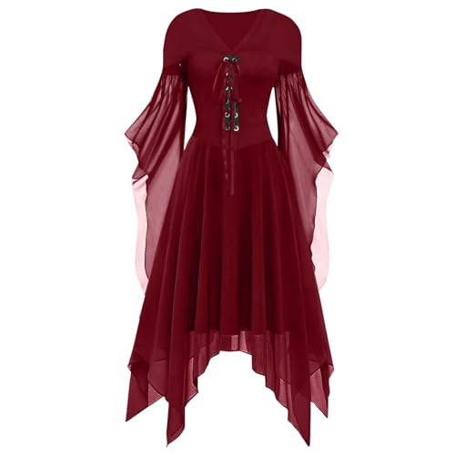 EYNMVR Halloween Kostüm Damen Gruselig Blutige Zombie Braut Horror Elegant Brautkleid Ärmellos Aufdruck Kleid Kleidung mit blutigem lässig Party Red,S EYNMVR Halloween Kostüm Damen Gruselig Blutige Zombie Braut Horror Elegant Brautkleid Ärmellos Aufdruck Kleid Kleidung mit blutigem lässig Party Red,S von EYNMVR