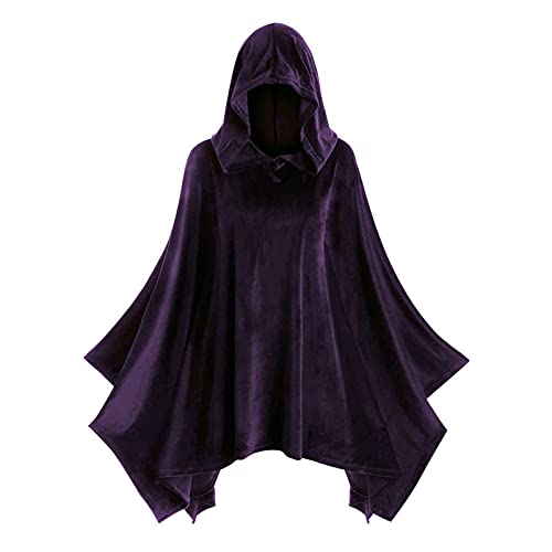 EYNMVR Mönch Robe Priester Kostüm Mönchskostüm Mittelalter Renaissance Hooded Mönch Kostüm Halloween Zauberer Kostüm mit Mantel Taillenseil und Kreuz Halskette für Erwachsene Purple,L Polyester EYNMVR Mönch Robe Priester Kostüm Mönchskostüm Mittelalter Renaissance Hooded Mönch Kostüm Halloween Zauberer Kostüm mit Mantel Taillenseil und Kreuz Halskette für Erwachsene Purple,L Polyester von EYNMVR