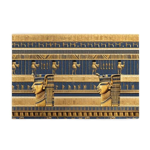 Ägyptische Pharaonische Fresken Bild Puzzle, 1000 Teile Holzpuzzle, Heimdekoration & * Einzigartiges Geburtstagsgeschenk Geeignet für Jugendliche und Erwachsene von EYSHOPING