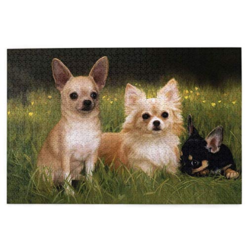 1000-teiliges Puzzle, Baby-Chihuahua-Hunde, lustiges Lernspielzeug, Lernspiele, Heimdekoration, Puzzle, 38 x 52 cm 1000-teiliges Puzzle, Baby-Chihuahua-Hunde, lustiges Lernspielzeug, Lernspiele, Heimdekoration, Puzzle, 38 x 52 cm von EZMLFA