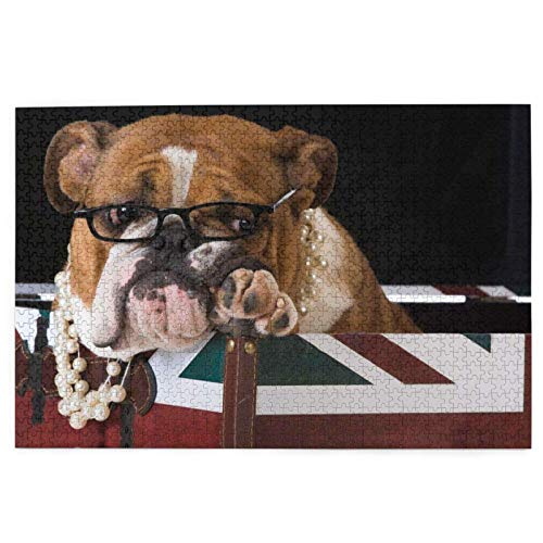 1000-teiliges Puzzle, Englischer Bulldoggenwelpe, lustiges Lernspielzeug, Lernspiele, Heimdekoration, Puzzle, 50 x 70 cm 1000-teiliges Puzzle, Englischer Bulldoggenwelpe, lustiges Lernspielzeug, Lernspiele, Heimdekoration, Puzzle, 50 x 70 cm von EZMLFA