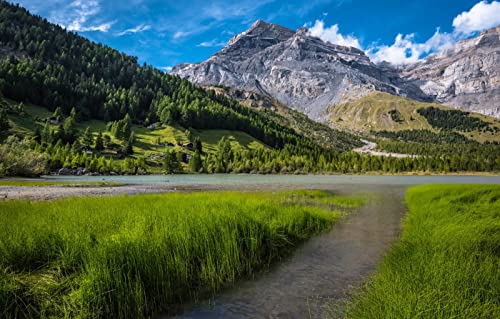 1000-teiliges Puzzle, Naturschönheit, See, Schweiz, Berner Alpen, Deborenssee 38x52CM 1000-teiliges Puzzle, Naturschönheit, See, Schweiz, Berner Alpen, Deborenssee 38x52CM von EZMLFA