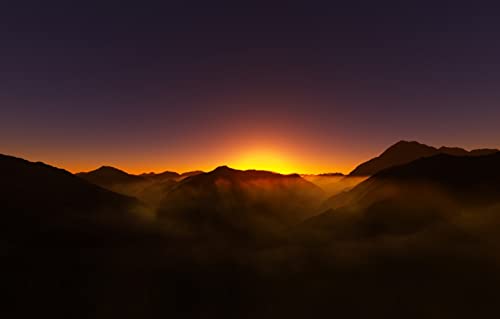 1000-teiliges Puzzle, Naturschönheit, Sonnenuntergang, 50 x 70 cm von EZMLFA