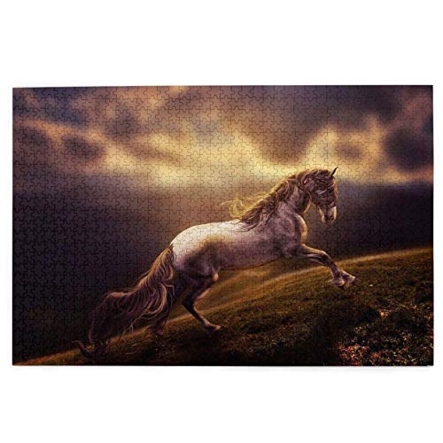 1000-teiliges Puzzle, Wildpferd, lustiges Lernspielzeug, Lernspiele, Heimdekoration, Puzzle, 38 x 26 cm 1000-teiliges Puzzle, Wildpferd, lustiges Lernspielzeug, Lernspiele, Heimdekoration, Puzzle, 38 x 26 cm von EZMLFA