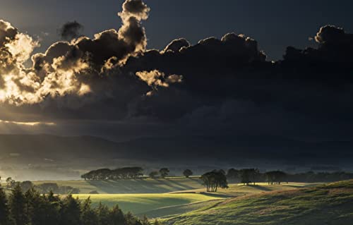1000-teiliges Puzzle für Erwachsene, Naturschönheit, Sonnenuntergang, Tal, 50 x 70 cm von EZMLFA