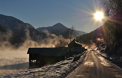 1000-teiliges Puzzle für Erwachsene, Spaß für die ganze Familie, Puzzle 1000 Teile, Geschenke für Männer, Bastelsets für Erwachsene, Naturlandschaft, Straße, Berg, See, Morgen, 26 x 38 cm 1000-teiliges Puzzle für Erwachsene, Spaß für die ganze Familie, Puzzle 1000 Teile, Geschenke für Männer, Bastelsets für Erwachsene, Naturlandschaft, Straße, Berg, See, Morgen, 26 x 38 cm von EZMLFA