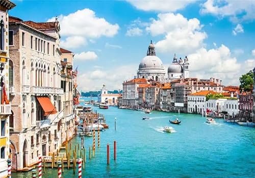 2000 Teile Großes Puzzle Aus Zum Zusammenbauen Von Bildern Wasser Stadt Landschaft Spielzeug Für Erwachsene Heimdekoration Spiele 70x100CM von EZMLFA