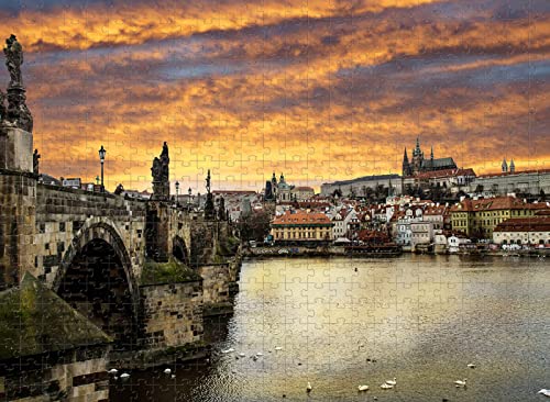 2000 Teile Prag Karlsbrücke Puzzle Spielzeug Geschenk Wohnkultur 70x100CM von EZMLFA