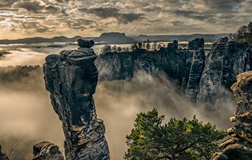 2000-teiliges Puzzle, Naturschönheit, Nebel, Elbsandsteingebirge, 70 x 100 cm 2000-teiliges Puzzle, Naturschönheit, Nebel, Elbsandsteingebirge, 70 x 100 cm von EZMLFA