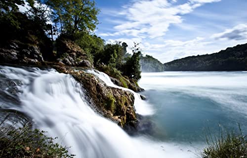 2000-teiliges Puzzle, Naturschönheit, Schweiz, Rheinfall, 70 x 100 cm von EZMLFA