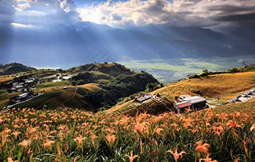 2000-teiliges Puzzle, wunderschöne Naturlandschaft, Blumen, Hügel, Täler, Taiwan, 70 x 100 cm 2000-teiliges Puzzle, wunderschöne Naturlandschaft, Blumen, Hügel, Täler, Taiwan, 70 x 100 cm von EZMLFA