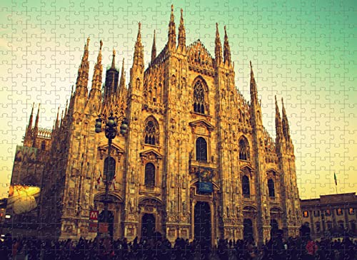 2000-teiliges Puzzle Mailänder Kathedrale Puzzle Spielzeug Geschenk Wohnkultur 70x100CM von EZMLFA