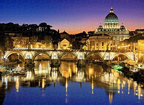 2000-teiliges Puzzle Römischer Tiber Puzzle Spielzeug Geschenk Wohnkultur 70x100CM von EZMLFA