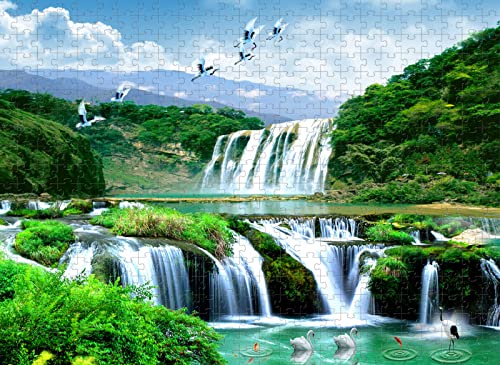 2000-teiliges Puzzle für Erwachsene, Wasserfall-Spielzeug, 70 x 100 cm von EZMLFA