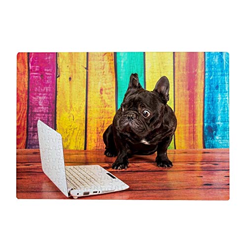 2000-teiliges Puzzle für Erwachsene – Lustige Bulldogge 70 x 100 cm von EZMLFA