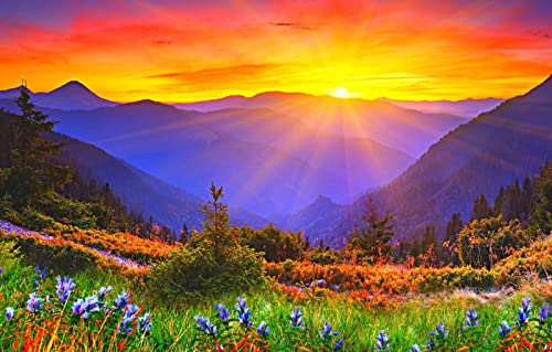 3D-Puzzle, 1000 Teile, Naturschönheit, Sonne, Sonnenuntergang, 26 x 38 cm 3D-Puzzle, 1000 Teile, Naturschönheit, Sonne, Sonnenuntergang, 26 x 38 cm von EZMLFA