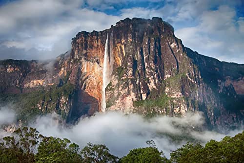 Angel Falls, Venezuela – Großes Puzzle mit 1000 Teilen – 1000-teiliges Puzzle für Erwachsene und Jugendliche – Landschaftsserie 50 x 70 cm von EZMLFA