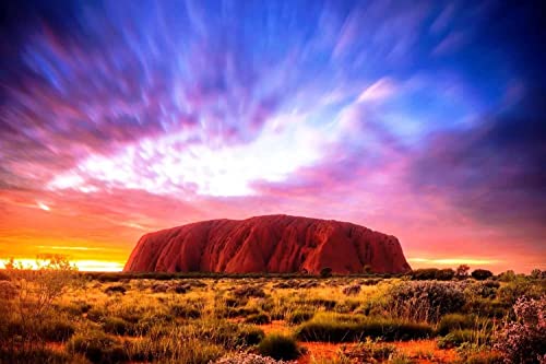 Ayers Rock, Australien Puzzle 1000 Teile für Erwachsene – Groß, 30 x 20 Zoll, Puzzles für Erwachsene und Kinder 26 x 38 cm Ayers Rock, Australien Puzzle 1000 Teile für Erwachsene – Groß, 30 x 20 Zoll, Puzzles für Erwachsene und Kinder 26 x 38 cm von EZMLFA