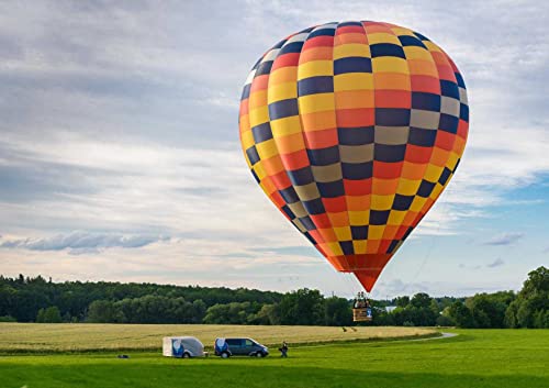 Ballonfahrt-Puzzle 2000 Teile Sportpuzzle mit hochwertiger Puzzleaufbewahrung: Kartonschachtel und wiederverschließbarer Beutel Puzzlemaße 70x100CM von EZMLFA
