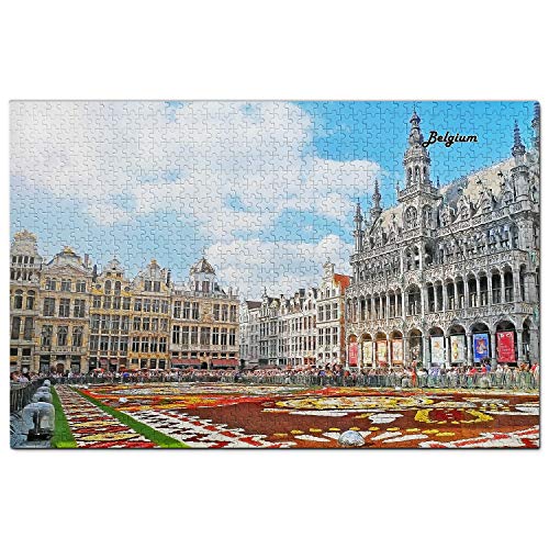 Belgien-Puzzle, 1000 Teile, Belgien, Grand Place, Brüssel, Puzzlespiel, Kunstwerk, Reisesouvenir, Papier, 50 x 70 cm Belgien-Puzzle, 1000 Teile, Belgien, Grand Place, Brüssel, Puzzlespiel, Kunstwerk, Reisesouvenir, Papier, 50 x 70 cm von EZMLFA