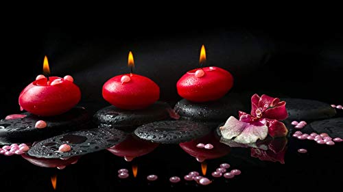 Candle Stone Orchid Puzzle-Spiele Puzzle 1000 Teile für Erwachsene Spiele für Erwachsene Teenager und Kinder 52x38CM von EZMLFA