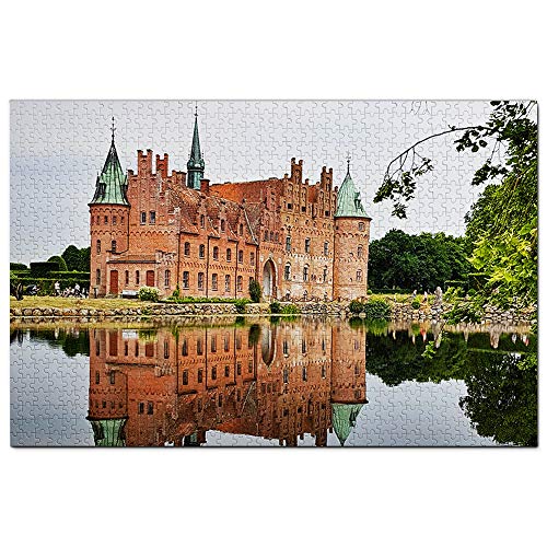 Dänemark Egeskov Schloss Odense Puzzle 1000 Teile Spiel Kunstwerk Reise Souvenir Papier 26x38CM von EZMLFA