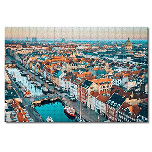 Dänemark Kopenhagen Puzzle für Erwachsene und Kinder, 1000 Teile, Puzzlespiel als Geschenk, Heimdekoration, besondere Reisesouvenirs, 70 x 50 cm Dänemark Kopenhagen Puzzle für Erwachsene und Kinder, 1000 Teile, Puzzlespiel als Geschenk, Heimdekoration, besondere Reisesouvenirs, 70 x 50 cm von EZMLFA