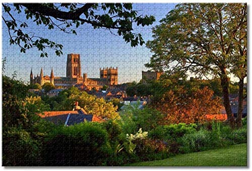 England Durham Cathedral Puzzle für Erwachsene und Kinder, 2000 Teilepuzzle Spiel für Geschenke, Heimdekoration, besondere Reise-Souvenirs 70x100CM von EZMLFA