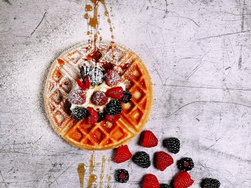 Erwachsenenpuzzle ab 14 Jahren, Waffel, Beeren, Dessert 26x38CM von EZMLFA