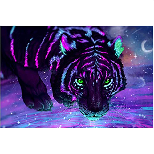 Fluoreszierendes Tiger-Puzzle, 2000 Teile, PaperyColor, Kunstmalerei, Puzzle, Spielzeug, Erwachsene, Jugendliche, Kinder, Heimdekoration, Geschenk, 70 x 100 cm Fluoreszierendes Tiger-Puzzle, 2000 Teile, PaperyColor, Kunstmalerei, Puzzle, Spielzeug, Erwachsene, Jugendliche, Kinder, Heimdekoration, Geschenk, 70 x 100 cm von EZMLFA