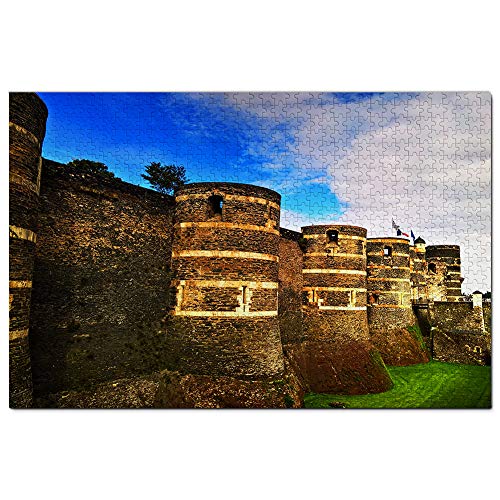Frankreich Angers Castle Puzzle 2000 Teile Puzzle Spiel für Erwachsene Grafik Reisesouvenir 70x100CM von EZMLFA