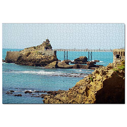 Frankreich Felsen der Jungfrau Biarritz Puzzle 1000 Teile Puzzle Spiel für Erwachsene Grafik Reise Souvenir 38x52CM Frankreich Felsen der Jungfrau Biarritz Puzzle 1000 Teile Puzzle Spiel für Erwachsene Grafik Reise Souvenir 38x52CM von EZMLFA