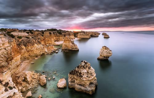 Game Girl 3D-Puzzle 1000 Teile, Naturschönheit, Felsen, Sonnenaufgang, Algarve, Atlantik, Portugal 38x52CM Game Girl 3D-Puzzle 1000 Teile, Naturschönheit, Felsen, Sonnenaufgang, Algarve, Atlantik, Portugal 38x52CM von EZMLFA