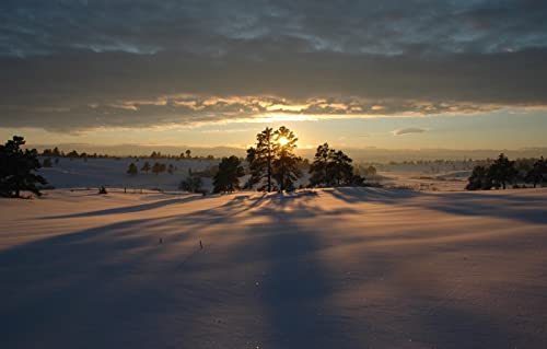 Geschenke für Jungen, 3D-Puzzle, 1000 Teile, Naturschönheit, Schnee, Sonnenuntergang, 50 x 70 cm Geschenke für Jungen, 3D-Puzzle, 1000 Teile, Naturschönheit, Schnee, Sonnenuntergang, 50 x 70 cm von EZMLFA